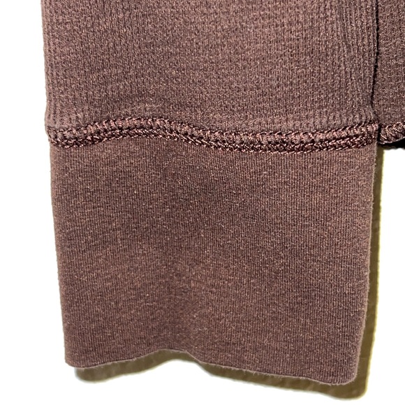 GAP brown waffle-knit crewneck longsleeve shirt. Size-S. TTS. Perfect co… - Picture 2 of 6